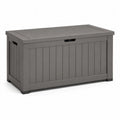 Garten-Aufbewahrungsbox 270 l Polypropylen rechteckig grau 120 x 56 x 63 cm